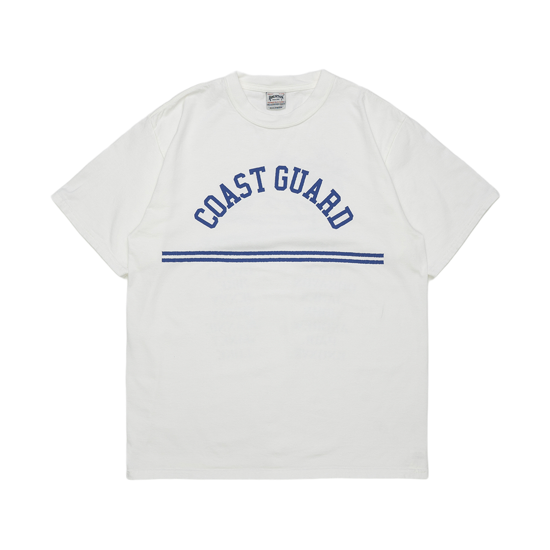 휴스턴 재팬 피그먼트 프린트 티 코스트 가드 화이트 노 피그먼트 22424(Houston Japan Pigment Print Tee Coast Guard White No Pigment 22424)