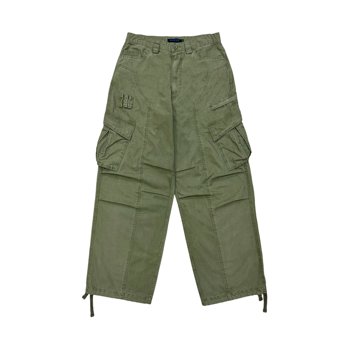 쎄르페 피그먼트 파라슈트 카고 팬츠 카키(SSERPE Pigment Parachute Cargo Pants Khaki)