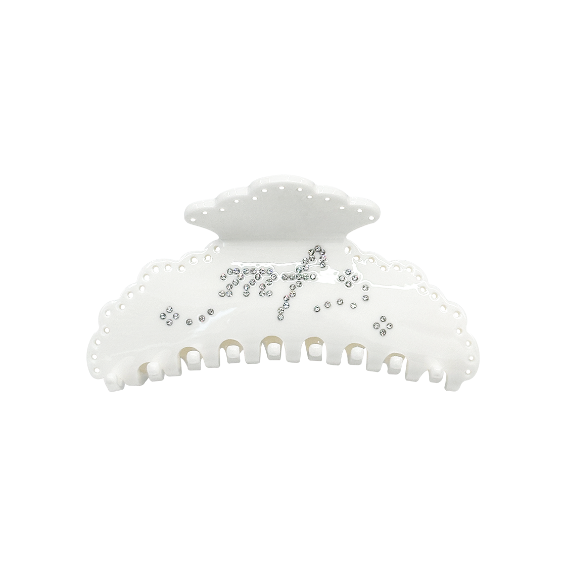 마가린핑거스 아일렛 핫픽스 헤어 클로 아이보리(Margarin Fingers Eyelet Hotfix Hair Claw Ivory) - 1