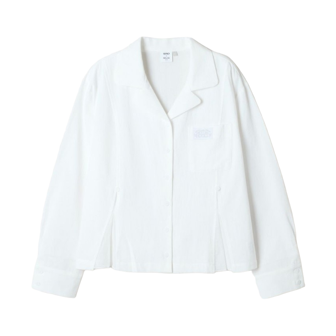 (W) 스파오 x 미세키 서울 롱슬리브 파자마 화이트((W) Spao x Miseki seoul Long Sleeve Pajama White) - 2