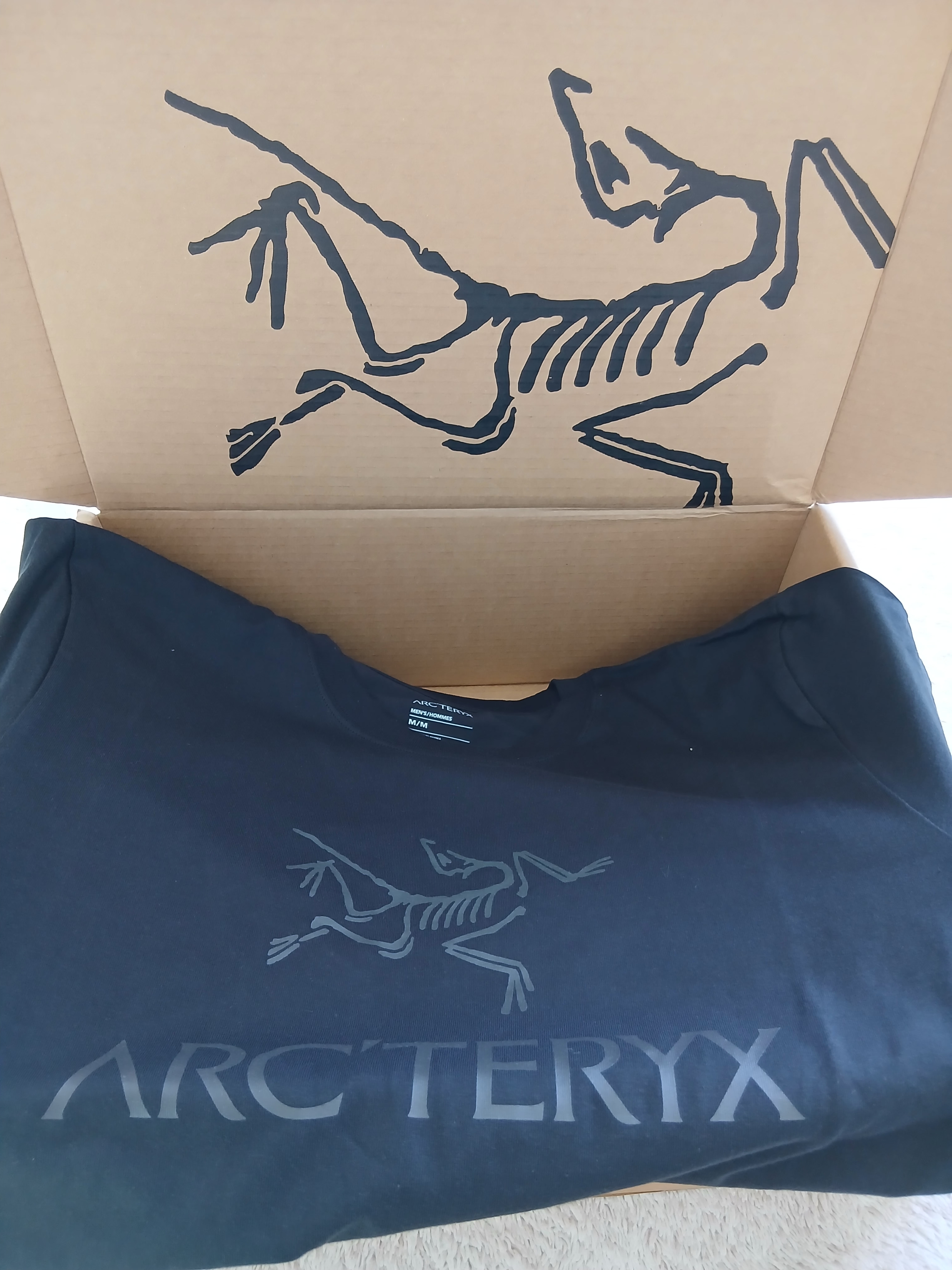 Arc'teryx Arc'word Logo SS T-Shirt Black 착용 스타일