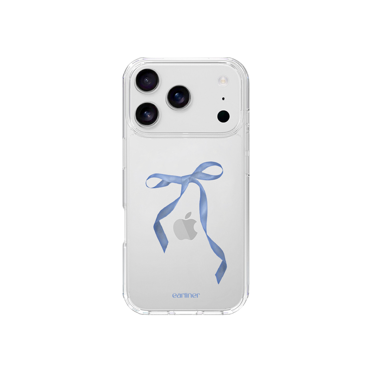 얼리너 빈티지 블루 리본 젤하드 케이스(EARLINER made vintage blue ribbon jelly hard case)