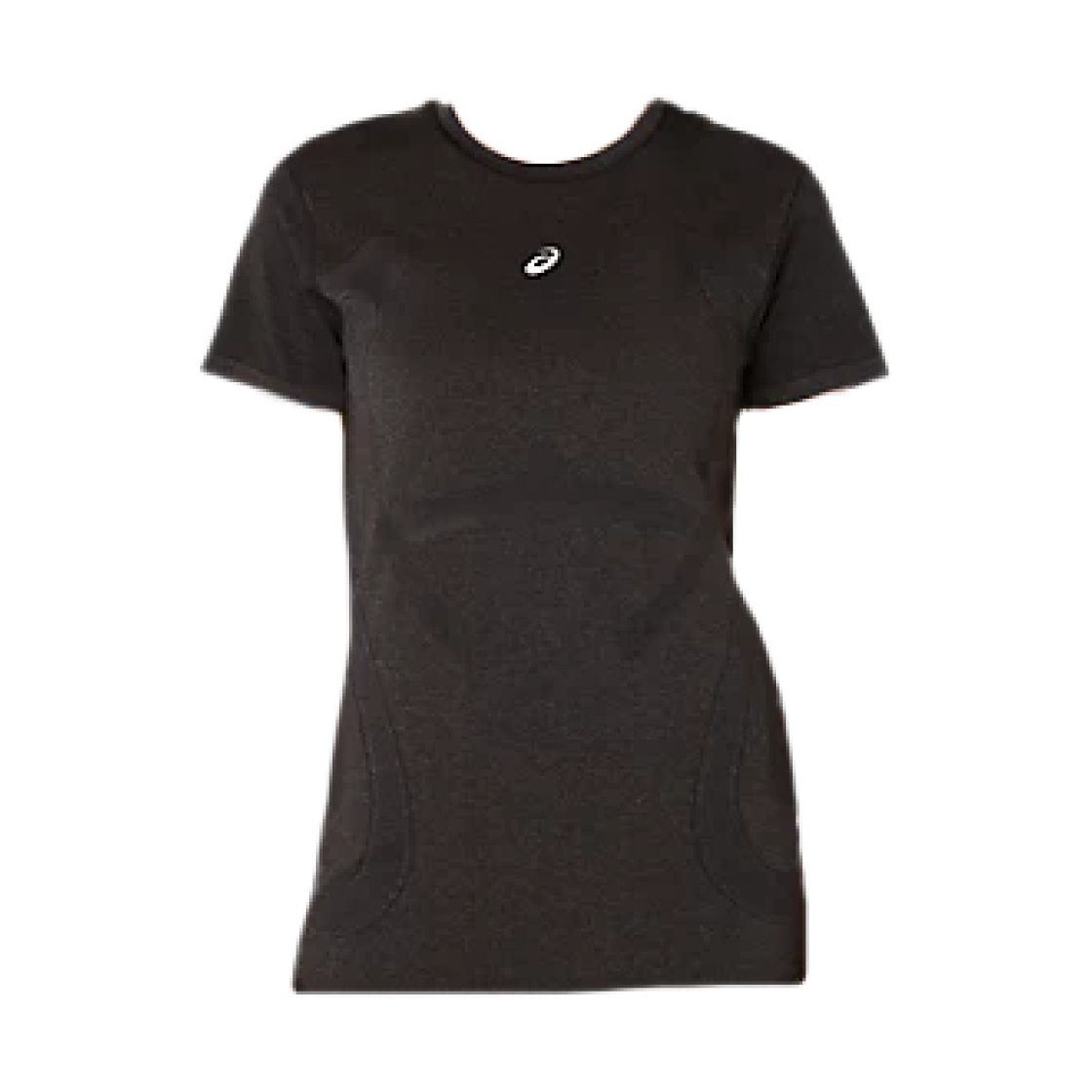 (W) 아식스 로드 러닝 심리스 숏슬리브 티셔츠 퍼포먼스 블랙 그래파이트 그레이((W) Asics Road Running Seamless Short Sleeve T-Shirt Performance Black Graphite Grey) - 1