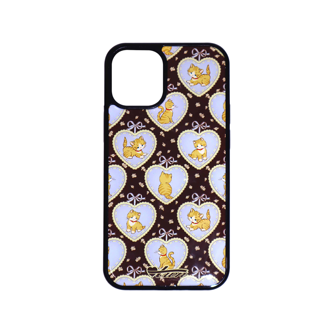 Q0TP00000GK Twiner Kitty brown phone case (Epoxy)