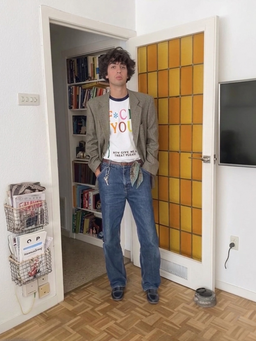 Supreme x Mike Kelley Ringer T-Shirt White - 26SS 착용 스타일