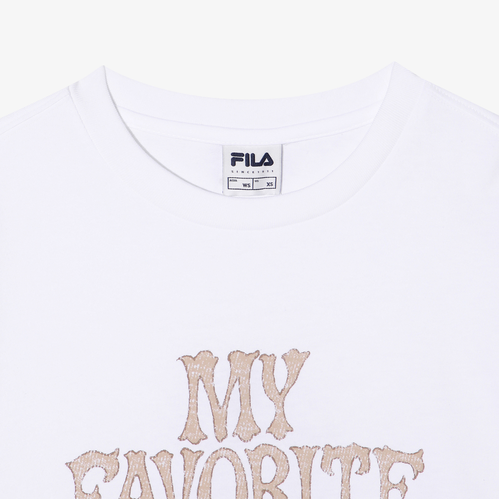 [6% 적립] 휠라 여성 마이티셔츠 오버핏 오프화이트([6% 적립] Fila Women MY T-Shirt Over-fit Off White) - 4