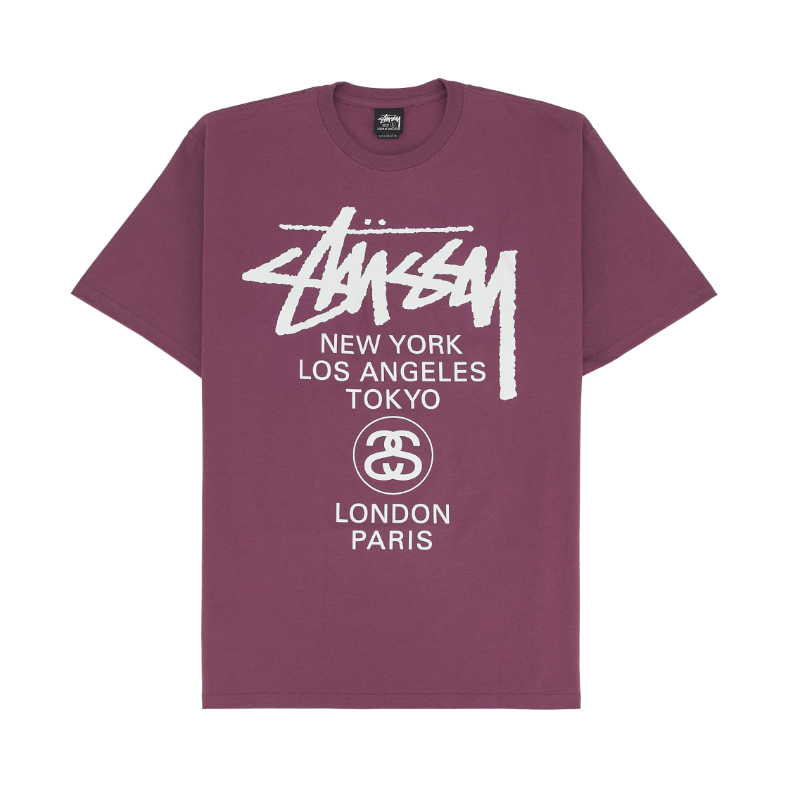 스투시 월드투어 티셔츠 베리 2024(Stussy World Tour T-Shirt Berry 2024) - 1
