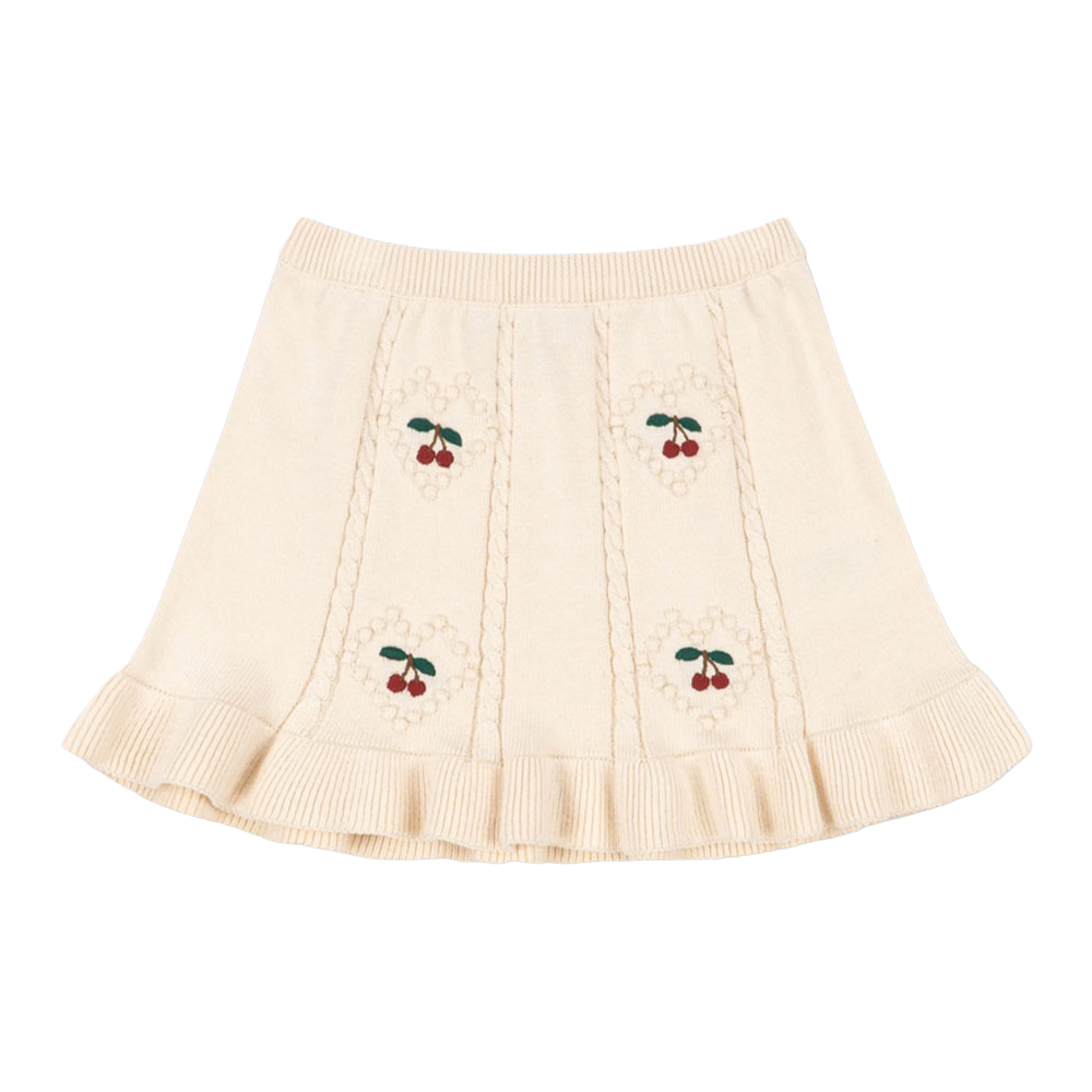 콩제슬래드 솔레이 스커트 체리(Konges Sløjd Soleil Skirt Gots Pearled Ivory)