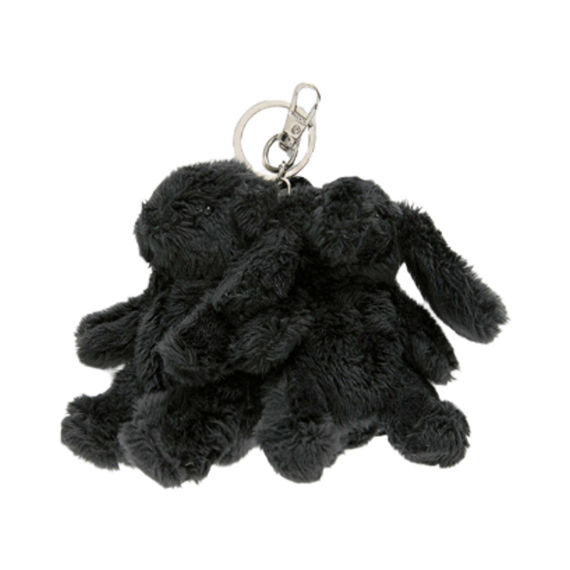 언스테디마켓 테디버니백팩 키링 블랙(Unsteady Market Teddy&Bunny BackPack Keyring Black)