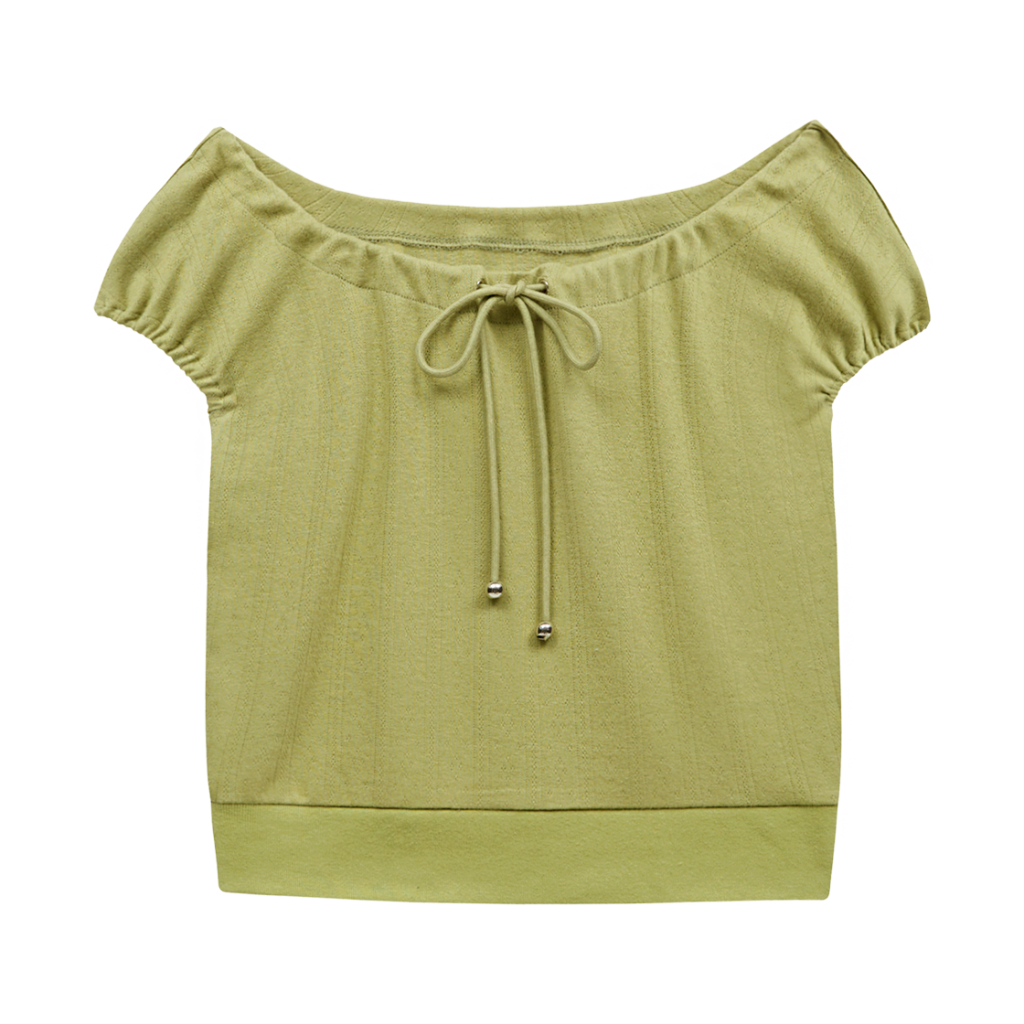 마가린핑거스 스트랩 오프 숄더 탑 올리브(Margarin Fingers Strap Off Shoulder Top Olive)