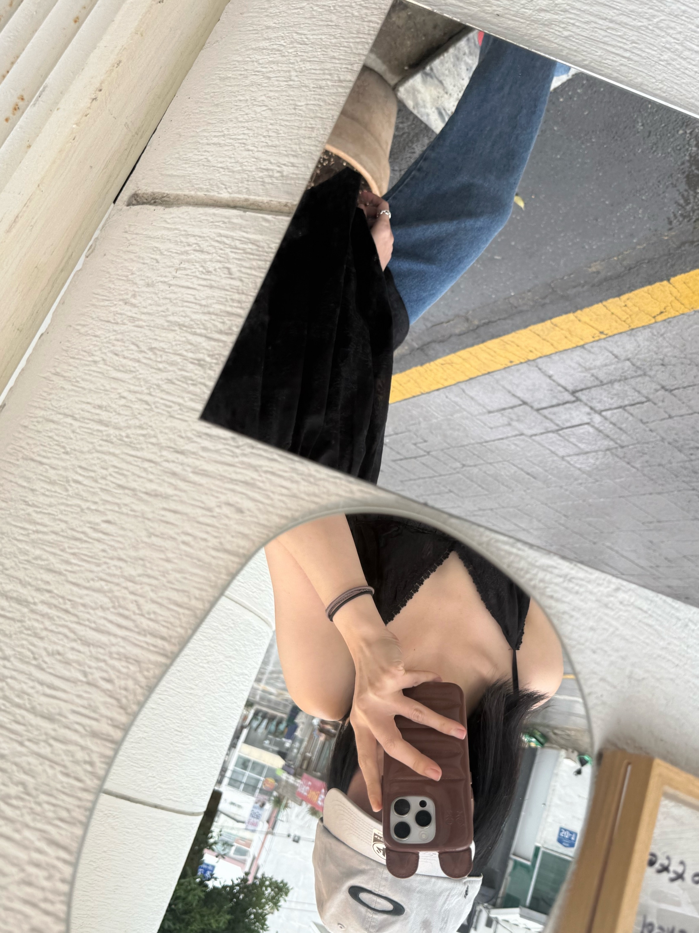 (W) Miu Miu Regard Sunglasses Blue Lenses Honey Tortoiseshell Acetate Standard fit, Oakley Remix Dad Hat Cement 착용 스타일 - 10