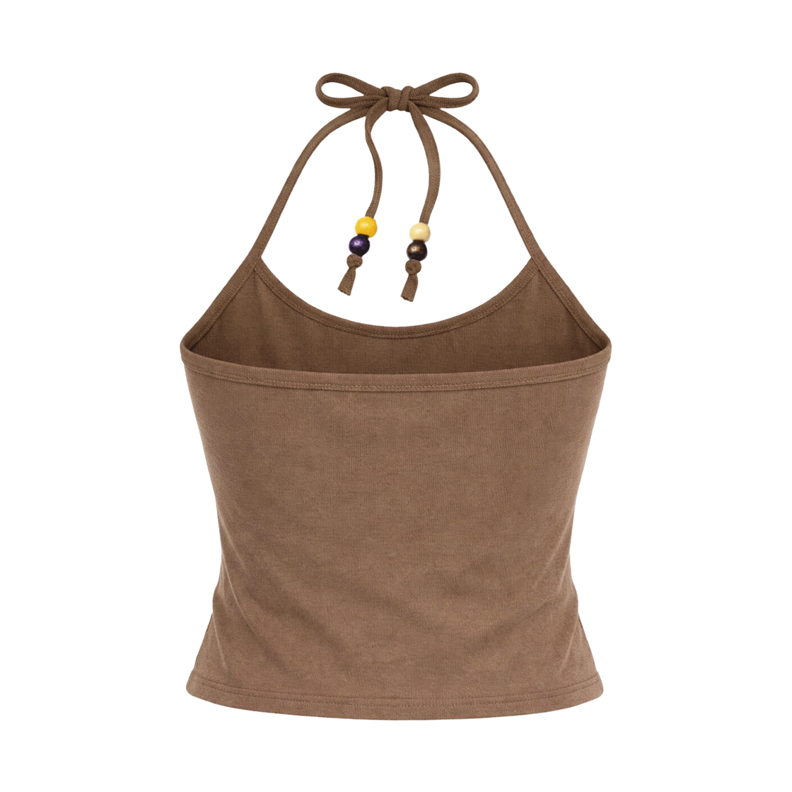쎄르페 비즈 피그먼트 홀터넥 슬리브리스 브라운(SSERPE Beads Pigment Halter Neck Sleeveless Brown) - 2