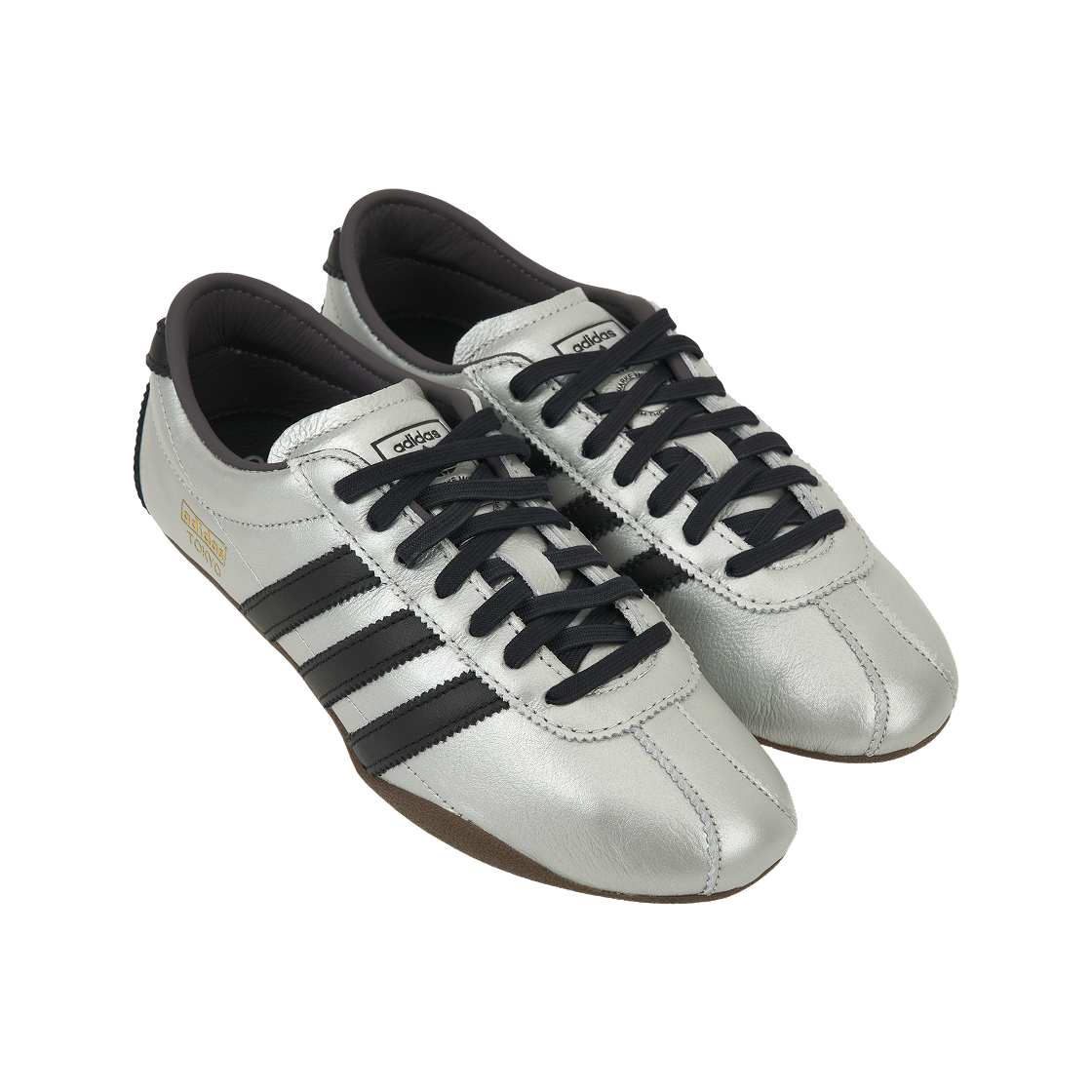 (W) 아디다스 도쿄 실버 메탈릭 코어 블랙((W) Adidas Tokyo Silver Metallic Core Black) - 4