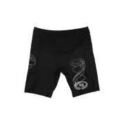 THE WARLD Circular Warld Logo Half Tights Black