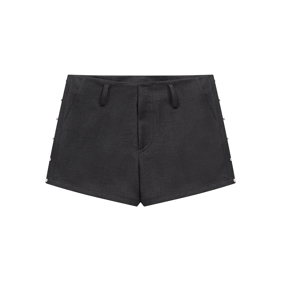 마가린핑거스 믹스 리벳 숏츠 블랙(Margarin Fingers Mixed Rivet Shorts Black)