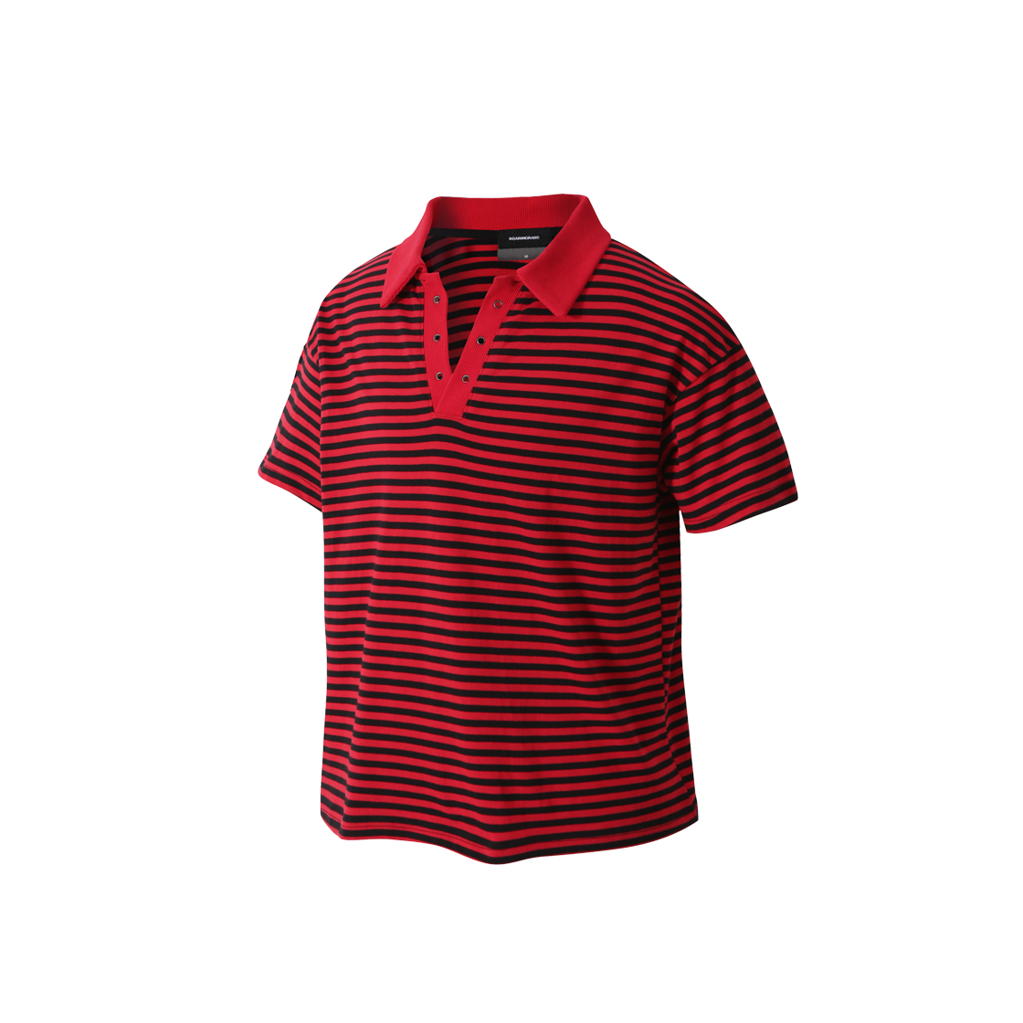 로어링라드 스트라이프 폴로 티셔츠 레드(ROARINGRAD Striped Polo T-shirt Red)