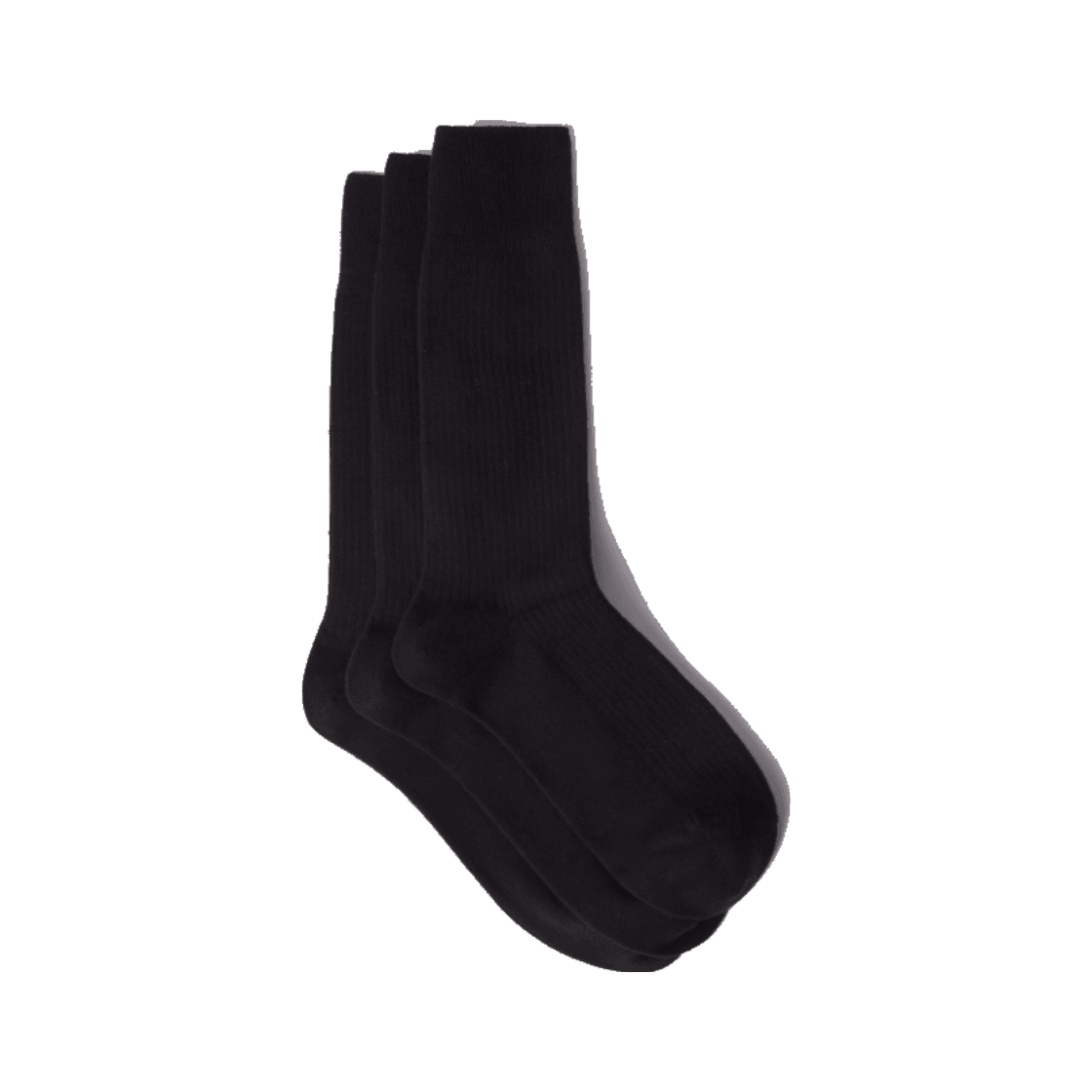 24/7 시리즈 수피마 코튼 3팩 양말 블랙(24/7 series Supima Cotton Socks 3Pcs Black) - 2