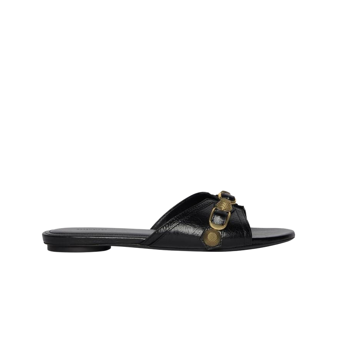 694342WAD4F1080 (W) Balenciaga Cagole Sandle Black