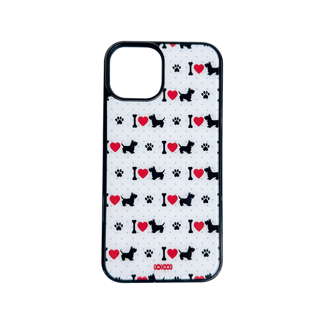 트위너 아이러브도그 폰케이스 (글라스)(Twiner I LOVE DOG phone case (Glass))