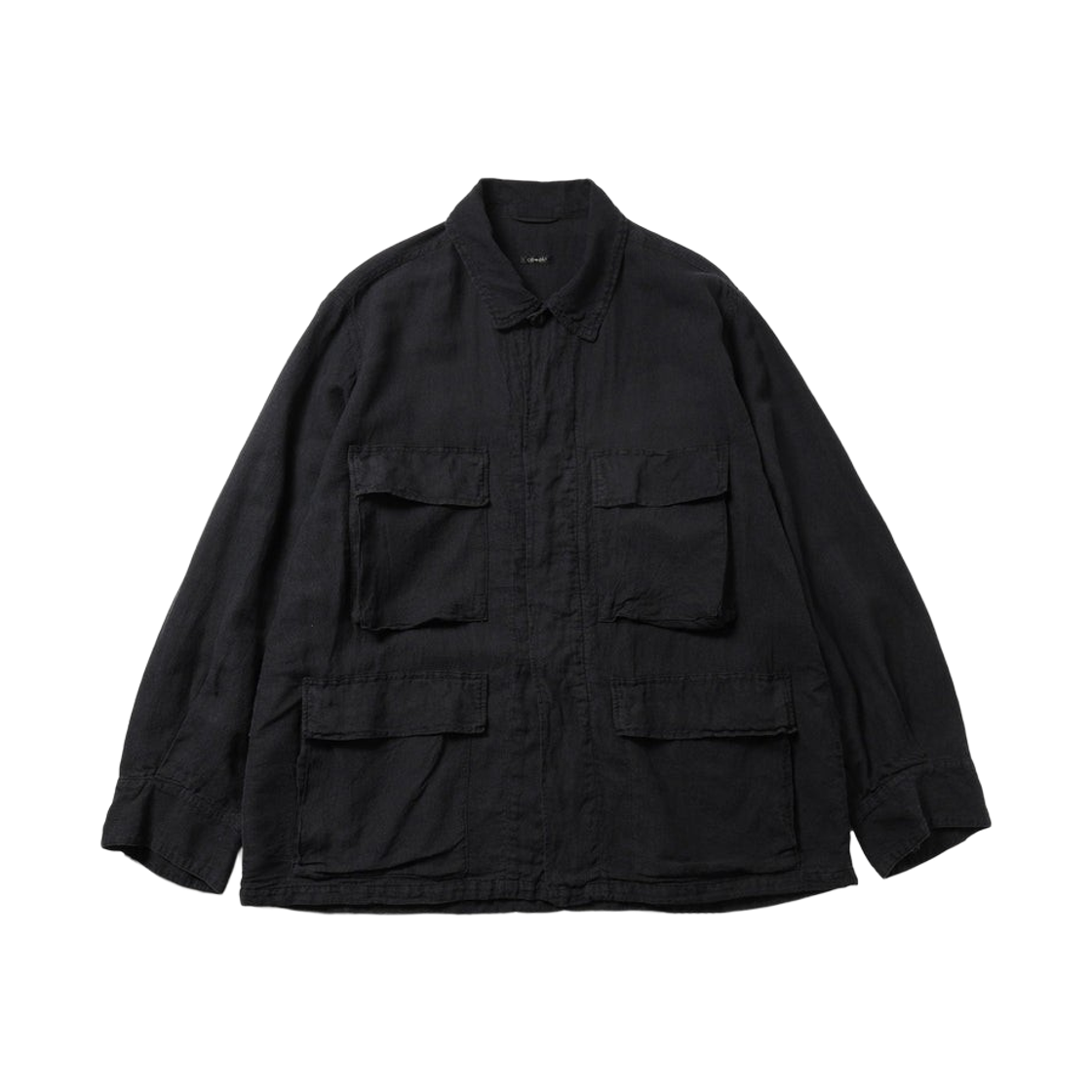 코모리 실크 코튼 B.D.U 자켓 페이드 블랙 - 26SS(Comoli Silk Cotton B.D.U Jacket Fade Black - 26SS)