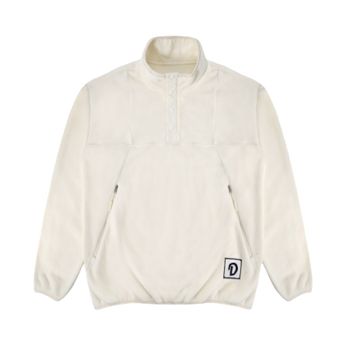 두산 베어스 하프 집업 플리스 풀오버 아이보리(Doosan Bears Half-Zip Fleece Pullover Ivory)