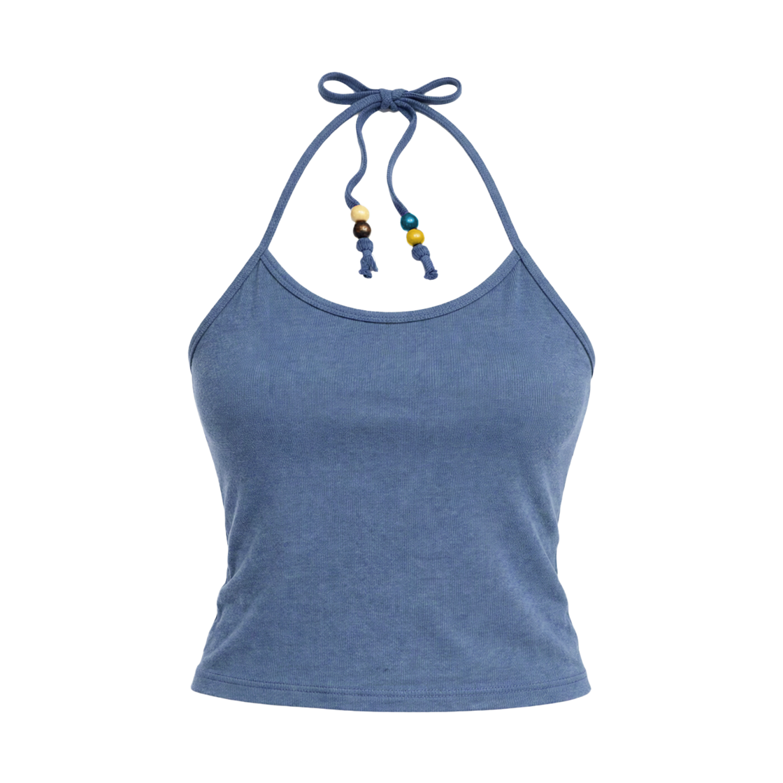 쎄르페 비즈 피그먼트 홀터넥 슬리브리스 블루(SSERPE Beads Pigment Halter Neck Sleeveless Blue)