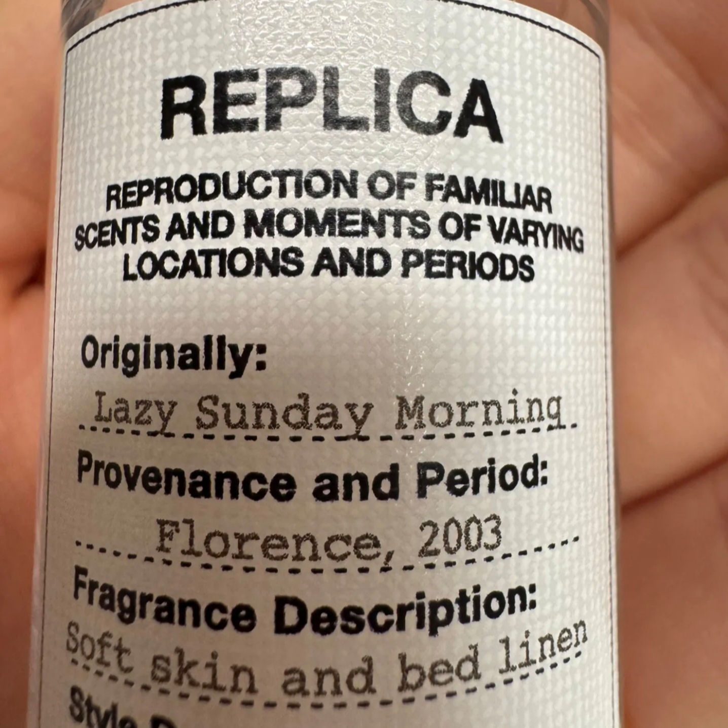 Maison Margiela Replica Lazy Sunday Morning Eau De Toilette 30ml 착용 스타일