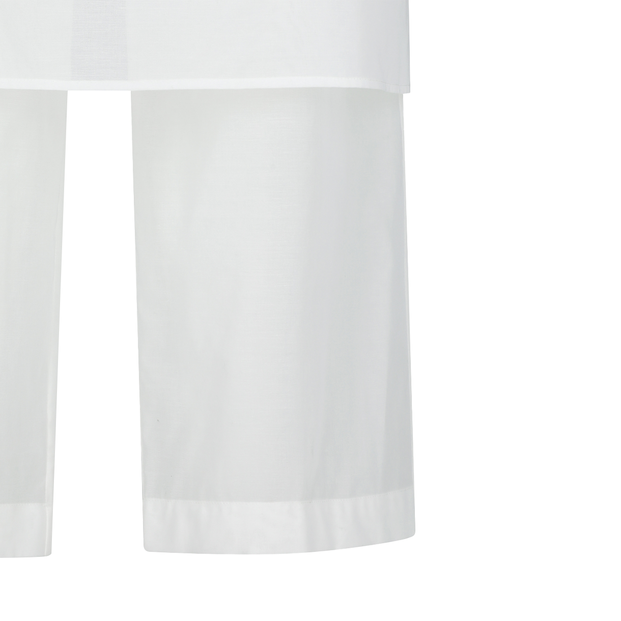 아모멘토 우먼 시어 레이어드 팬츠 화이트 - 26SS(Amomento Women Sheer Layered Pants White - 26SS) - 5