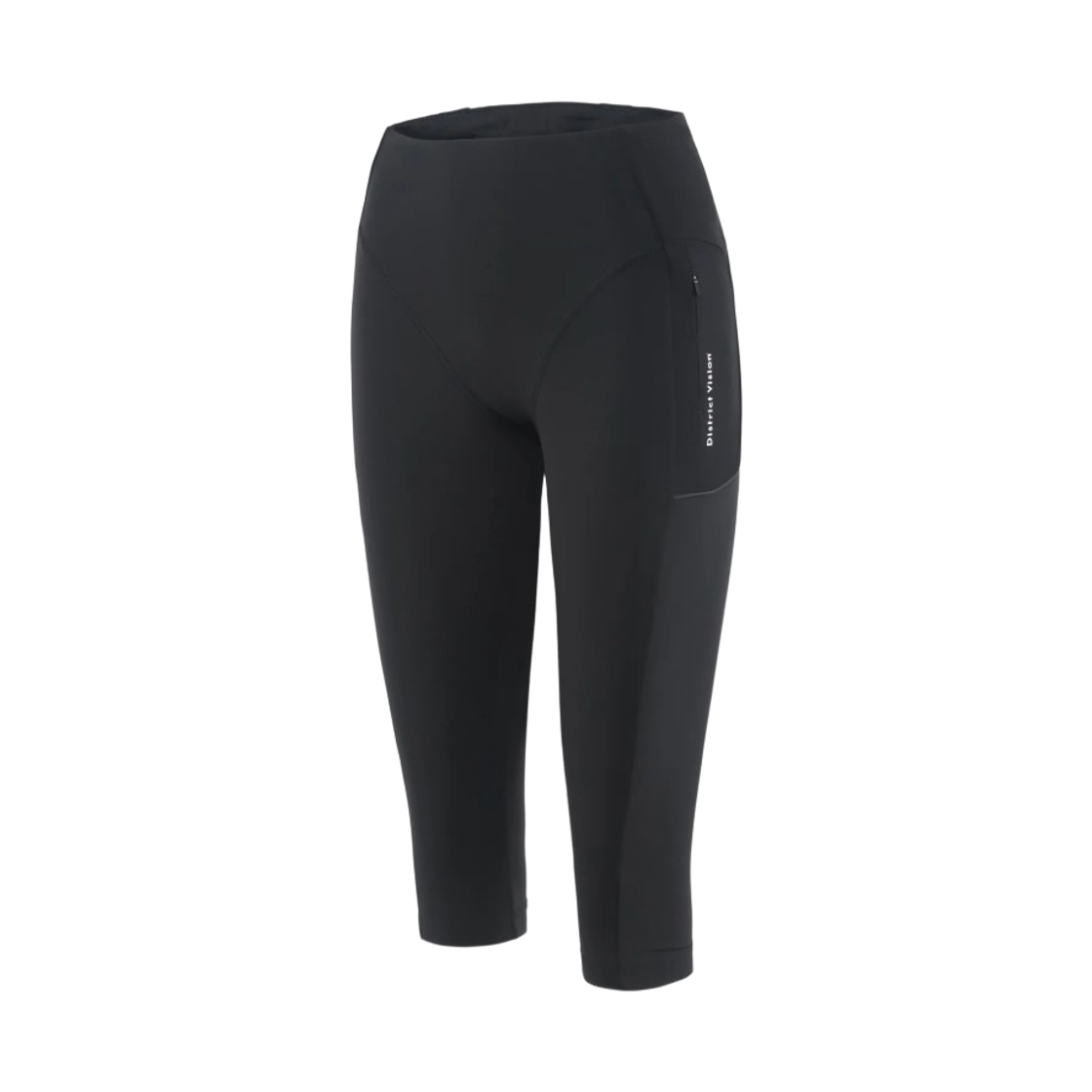 (W) 디스트릭트 비전 카고 컴프레션 카프리 타이츠 블랙((W) District Vision Cargo Compression Capri Tights Black) - 1