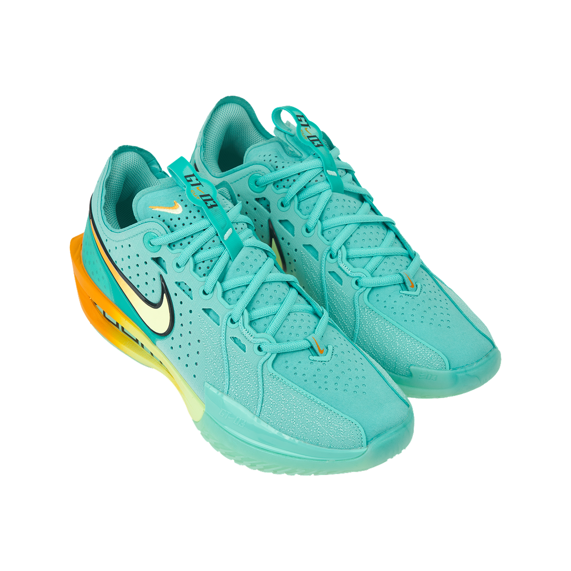 나이키 에어 줌 G.T. 컷 3 EP 블리치드 터콰이즈 베얼리 볼트(Nike Air Zoom G.T. Cut 3 EP Bleached Turquoise Barely Volt) - 4
