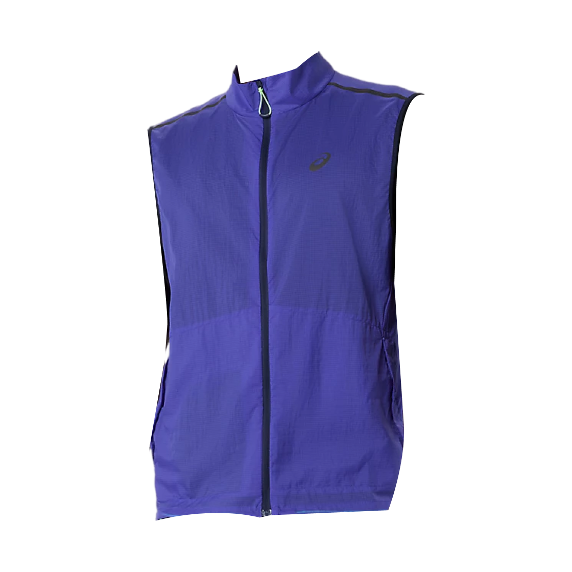 아식스 메타런 패커블 런 베스트 코발트 버스트 일루미네이트 그린 미드나이트(Asics Metarun Packable Run Vest Cobalt Burst Illuminate Green Midnight)