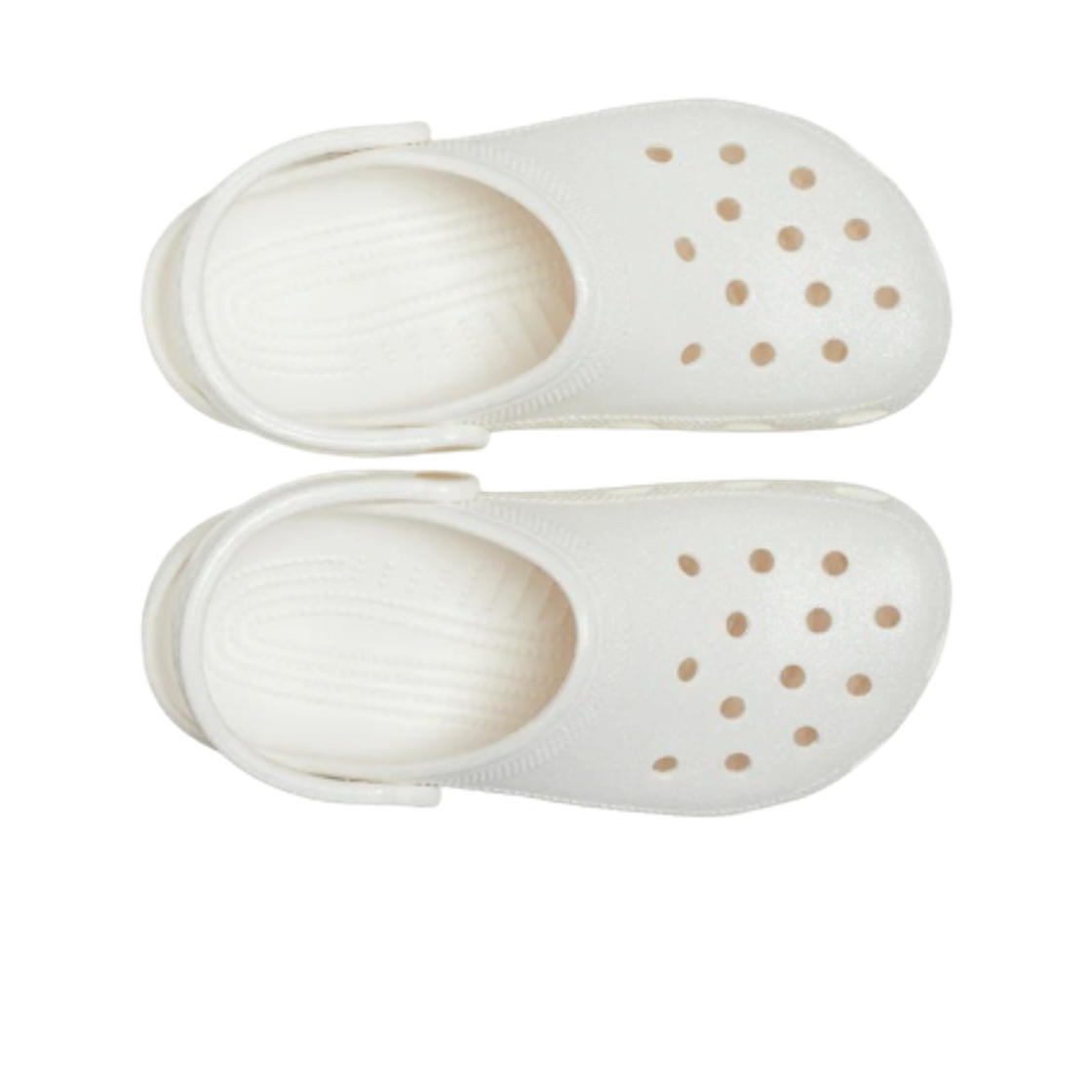 크록스 클래식 글리터 클로그 화이트(Crocs Classic Glitter Clog White) - 2