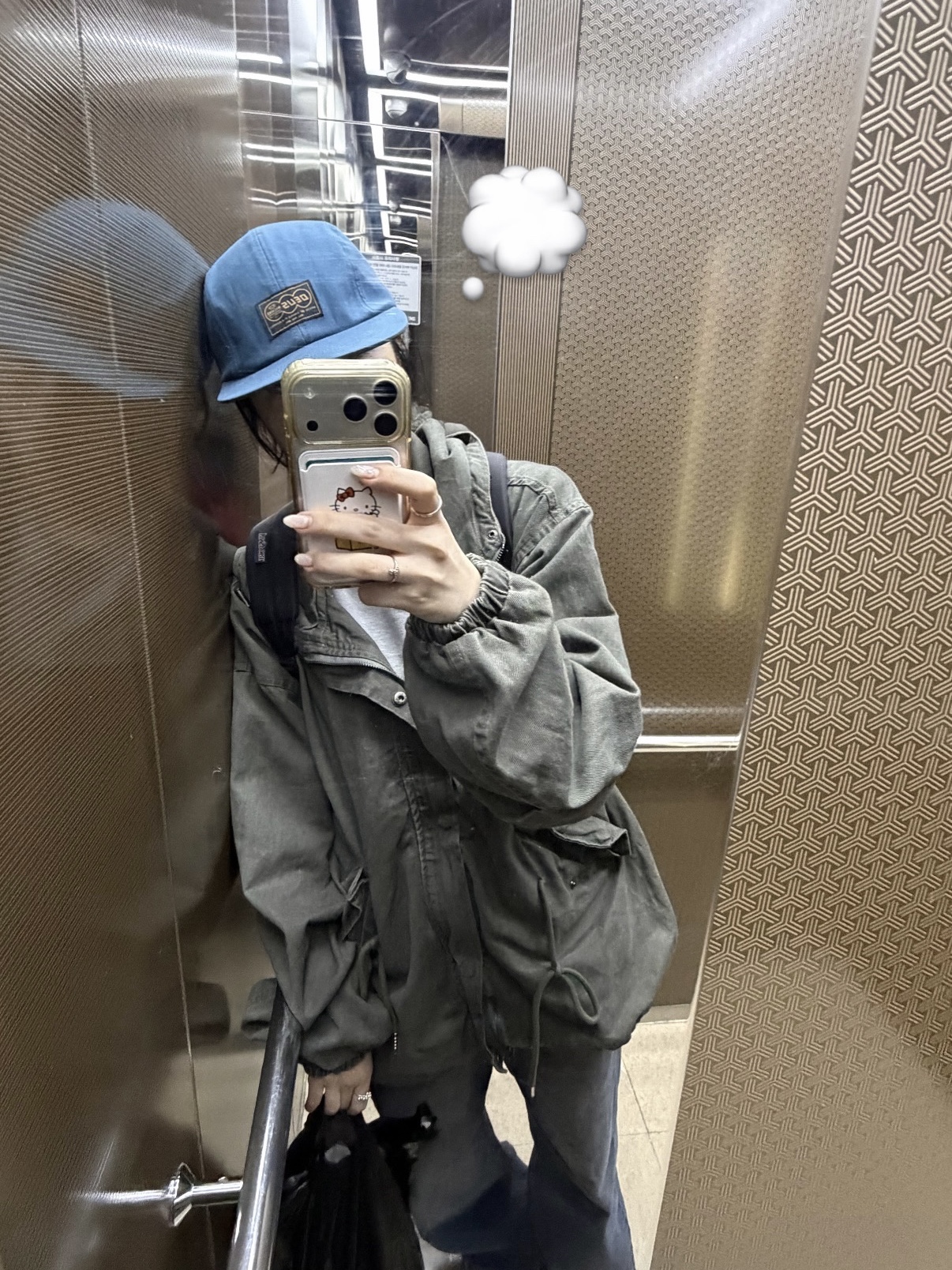 Deus Ex Machina Terrace 4 Panel Cap Blue 착용 스타일