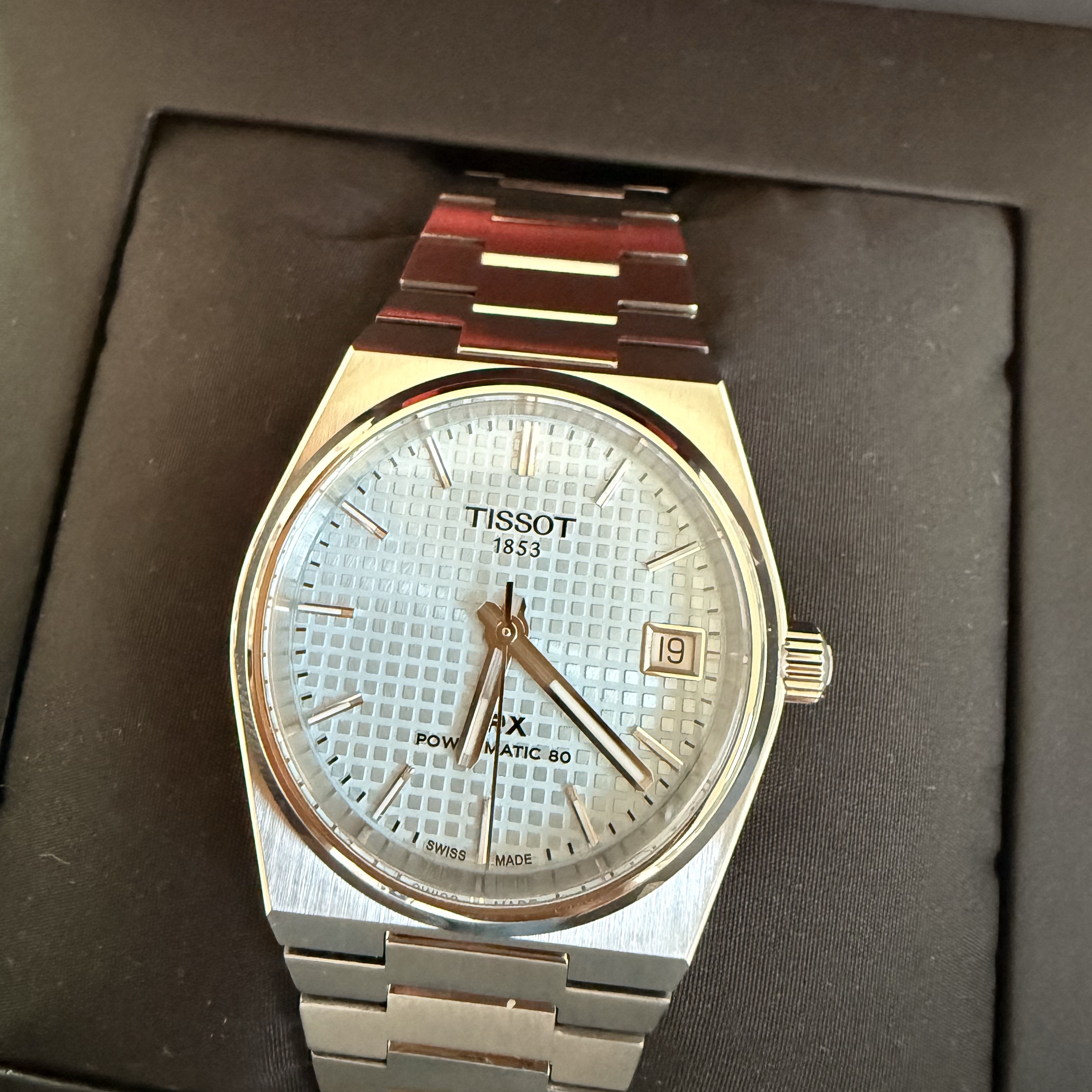 Tissot PRX Powermatic 80 35mm Steel Ice Blue 착용 스타일 - 2