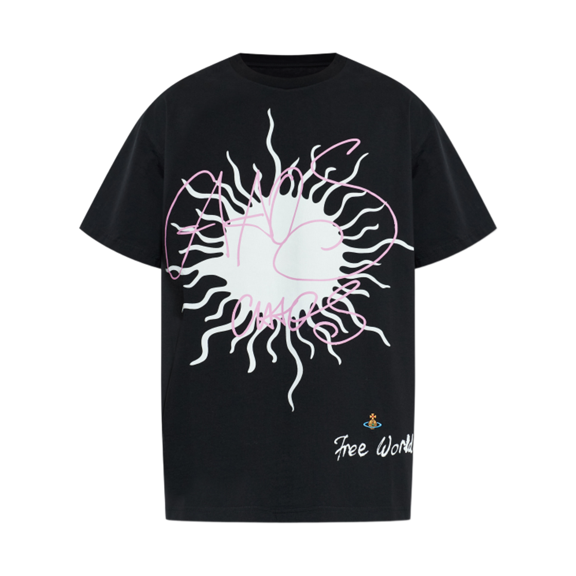 3G01004V-J001M-N401 Vivienne Westwood Print T-Shirt Black