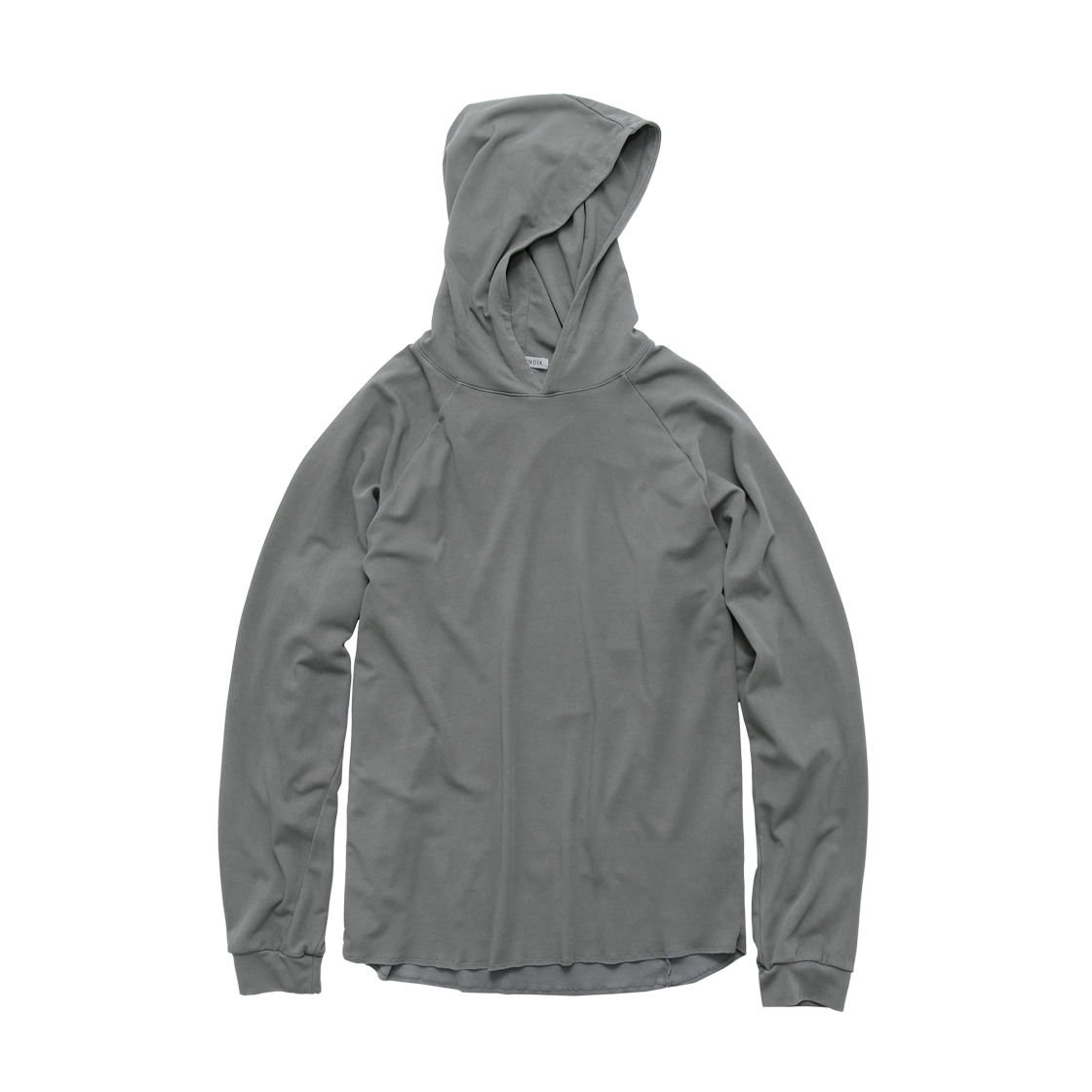 폴리테루 휴먼인덱스 휴먼 싱글 후디 그레이