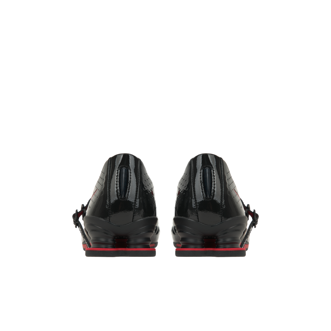 (W) 나이키 x 라벨후드 샥스 Z 칼리스트라 블랙 앤 유니버시티 레드((W) Nike x Labelhood Shox Z Calistra Black and University Red) - 6