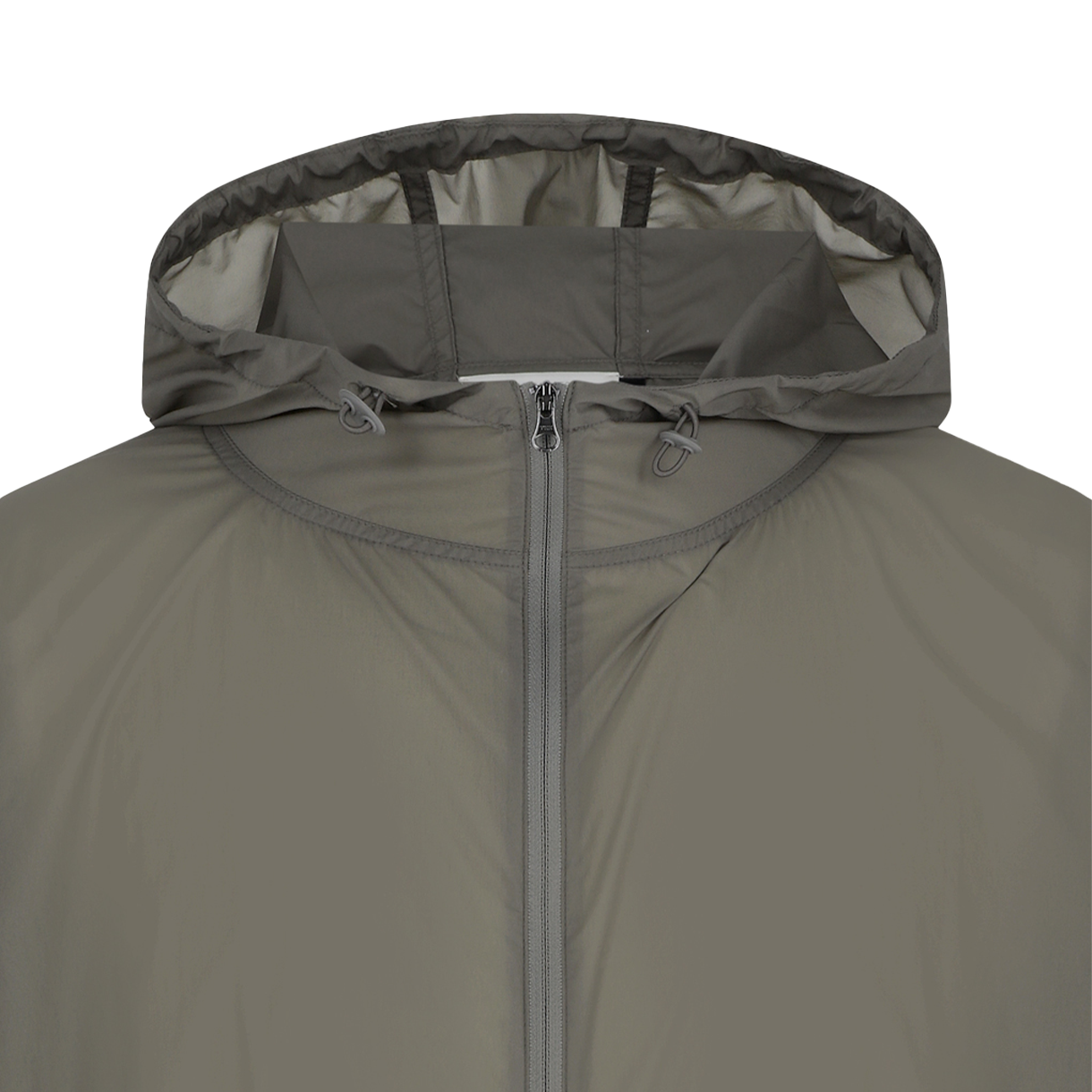 아모멘토 우먼 나일론 래글런 후디드 점퍼 카키 - 26SS(Amomento Women Nylon Raglan Hooded Jumper Khaki - 26SS) - 3