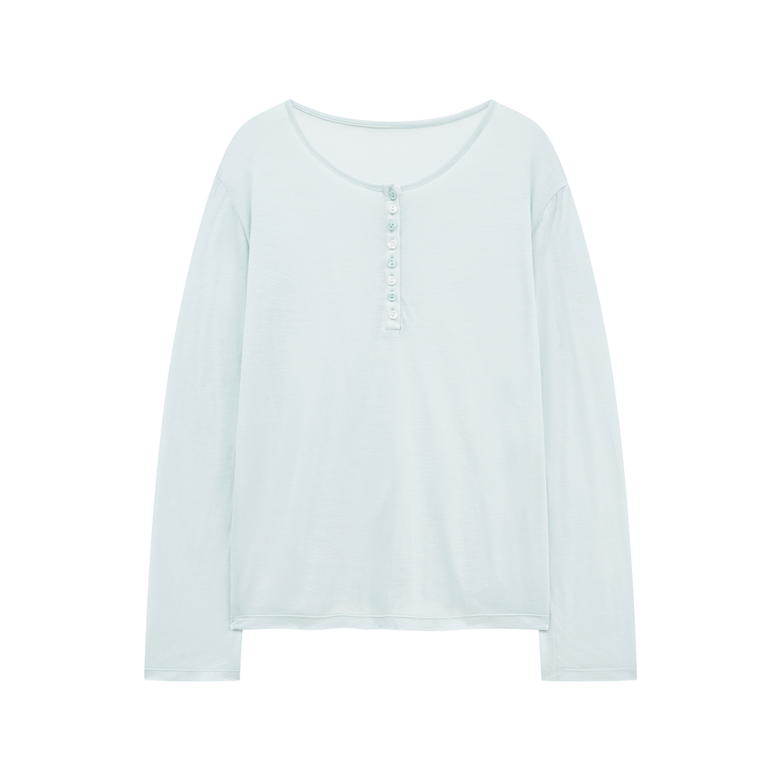 마가린핑거스 헨리넥 롱 슬리브 탑 민트(Margarin Fingers Henry Neck Long Sleeve Top Mint) - 1