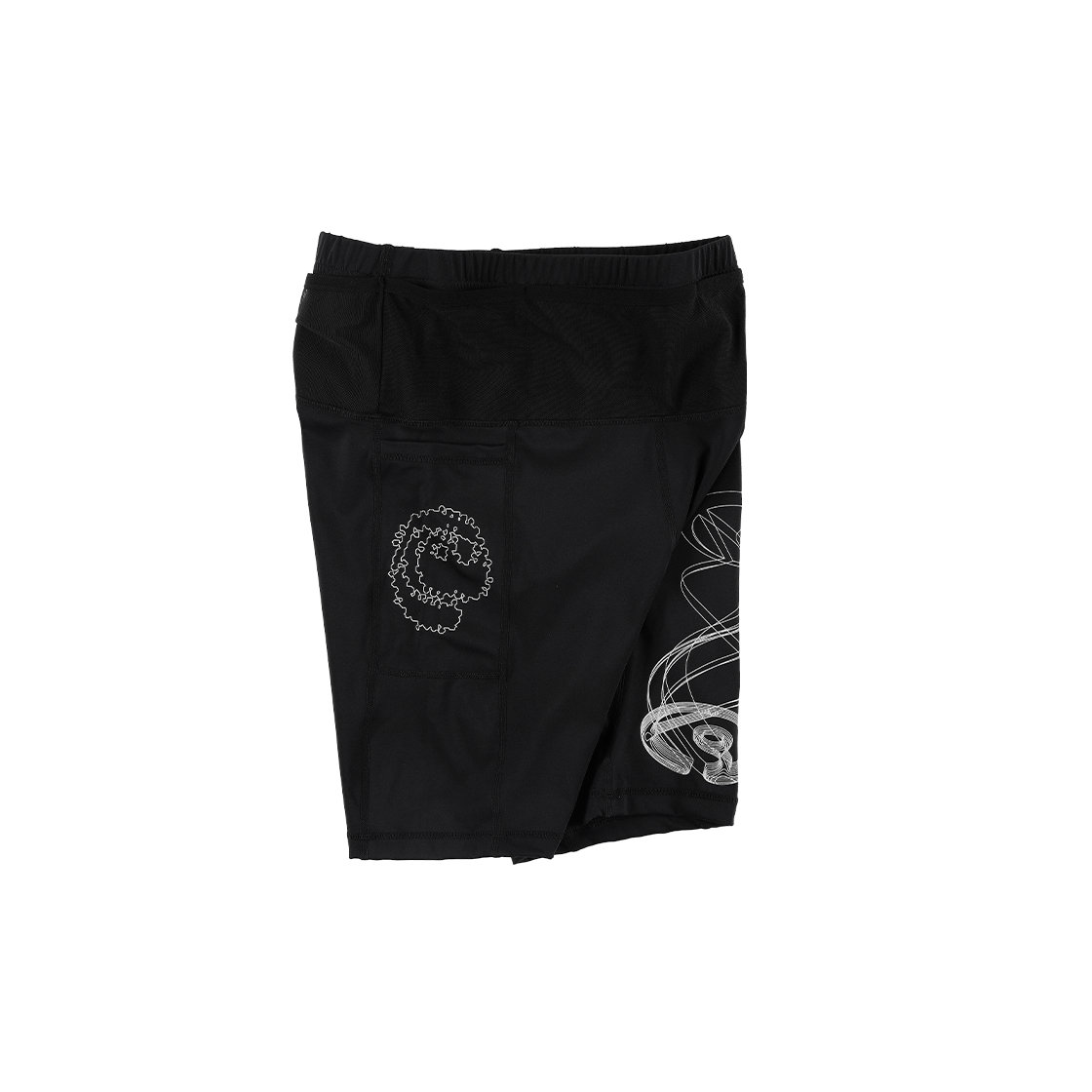 더왈드 서큘러 왈드 로고 하프타이즈 블랙(THE WARLD Circular Warld Logo Half Tights Black) - 4