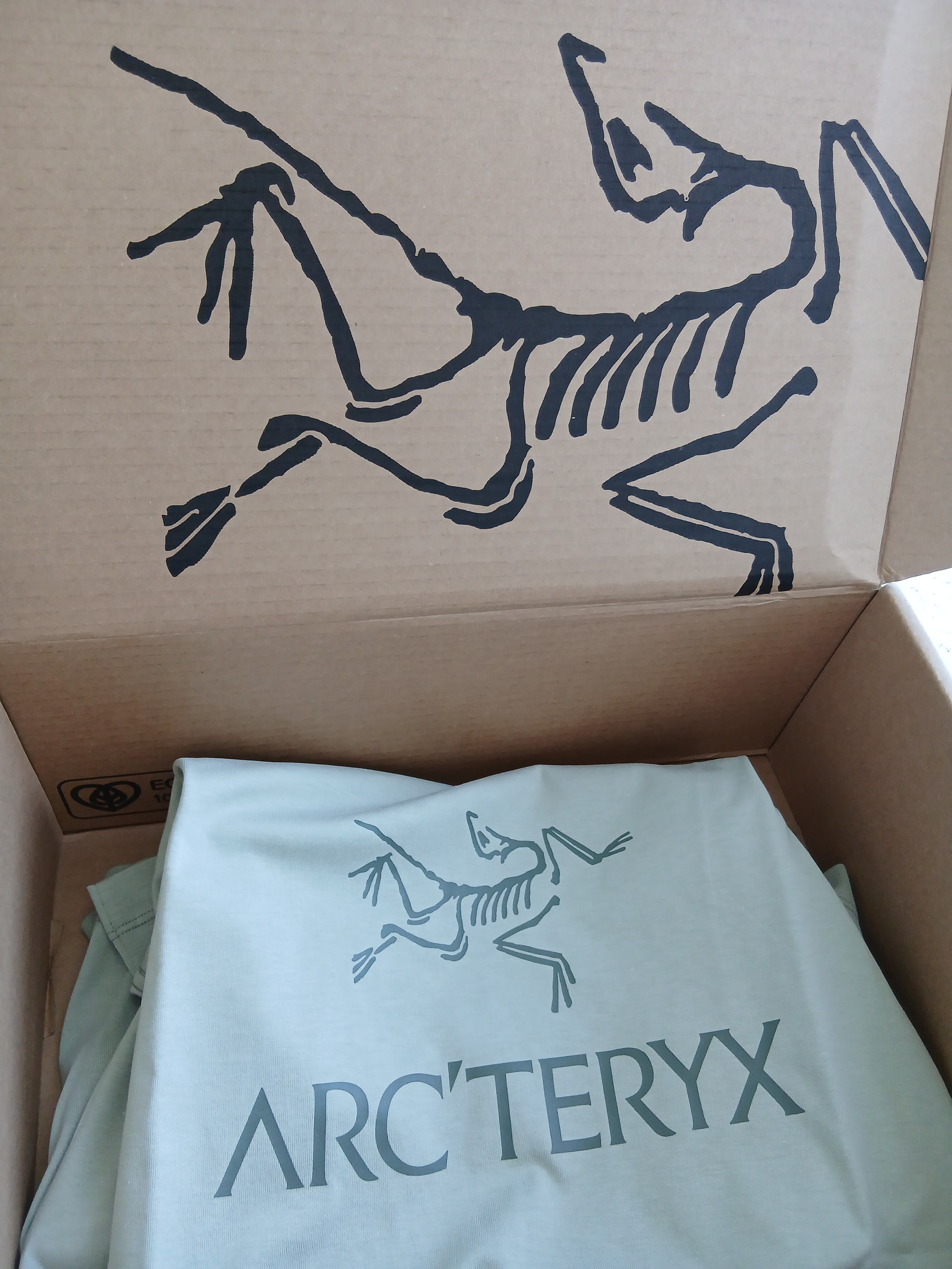Arc'teryx Arc'word Logo SS T-Shirt Habitat 착용 스타일 - 1