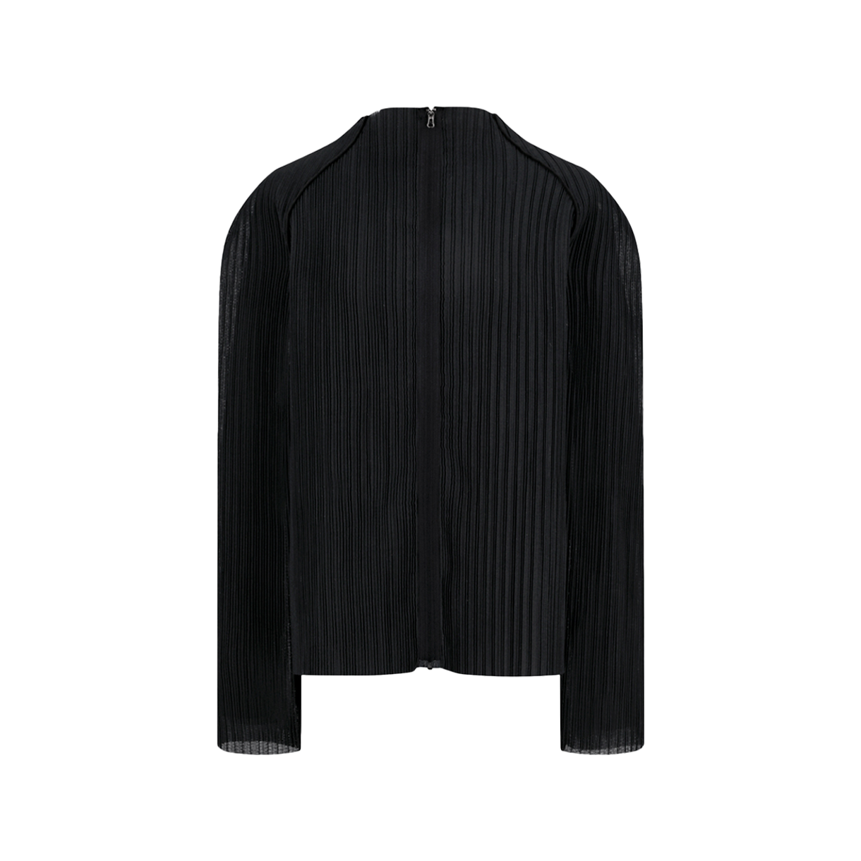 아모멘토 우먼 플리츠 집업 점퍼 블랙 - 26SS(Amomento Women Pleats Zip Up Jumper Black - 26SS)