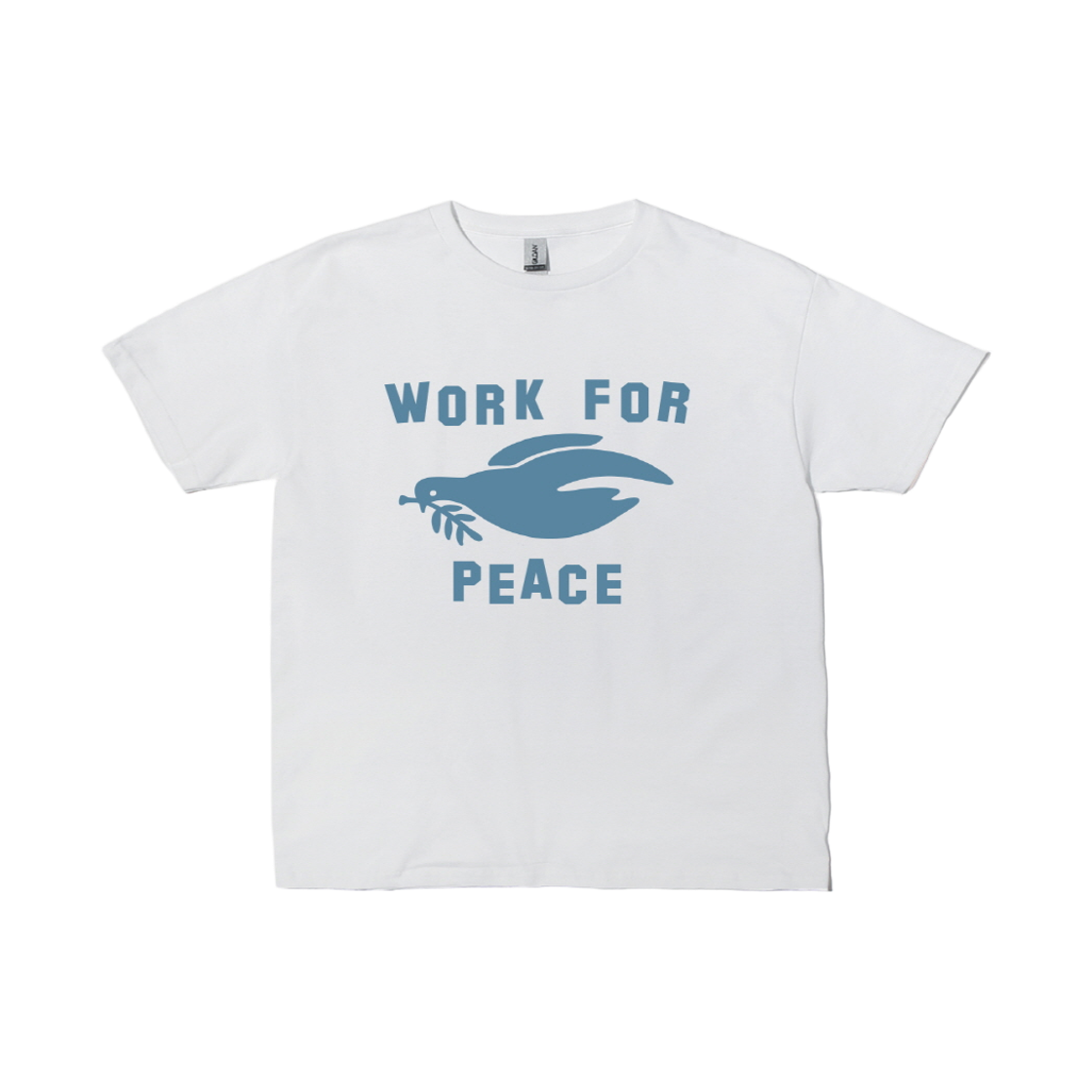 길단 x 빈티지 컬렉션 Work For Peace 티셔츠(GILDAN x Vintage Collection Work For Peace T-Shirt) - 1