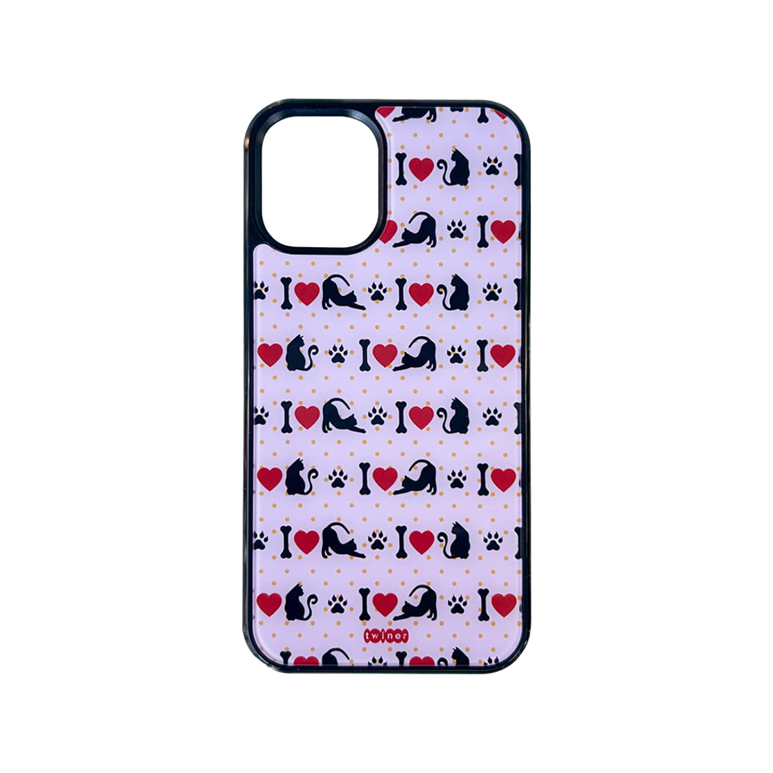 트위너 아이러브캣 폰케이스 (글라스)(Twiner I LOVE CAT phone case (Glass))