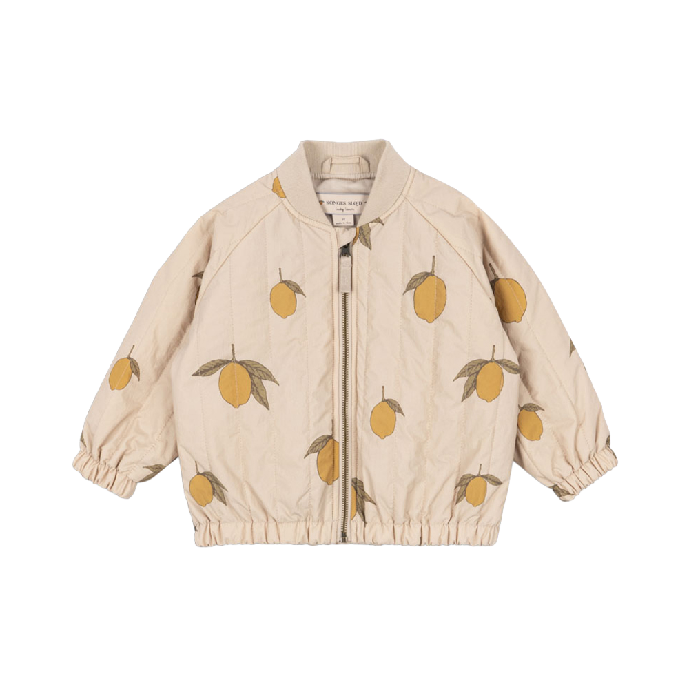 콩제슬래드 주노 봄버 자켓 레몬(Konges Sløjd Juno Printed Bomber Jacket Mon Grand Citron)