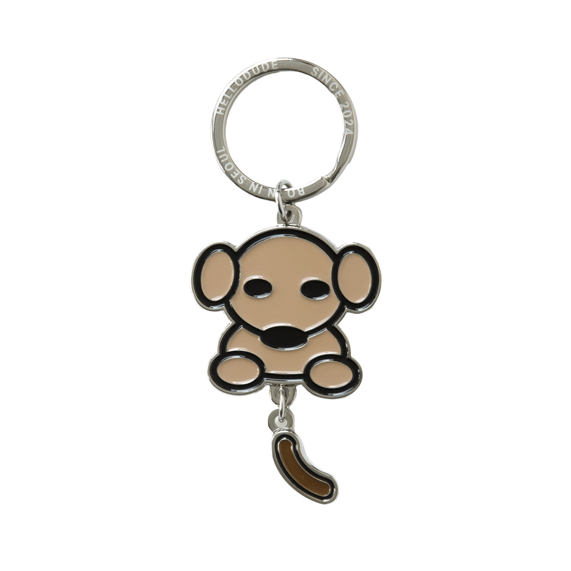 헬로듀드 메탈 키링 푸핑 도그 1(Hellodude Metal Keyring Pooping Dog 1)
