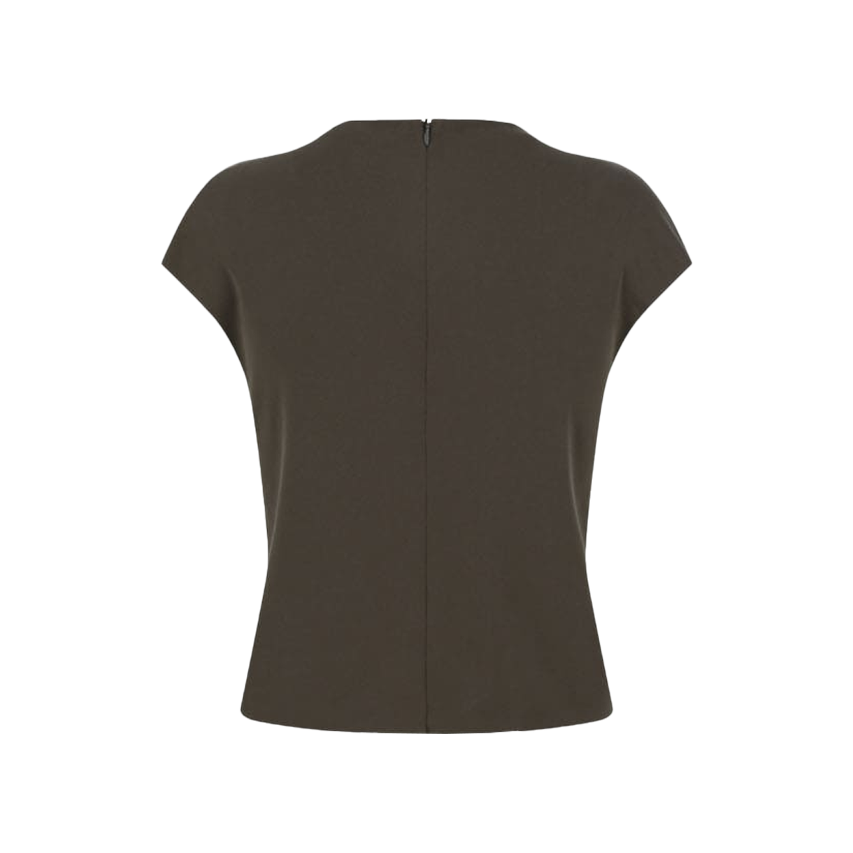 아모멘토 우먼 저지 모크넥 탑 브라운 - 26SS(Amomento Women Jersey Mock Neck Top Brown - 26SS) - 2