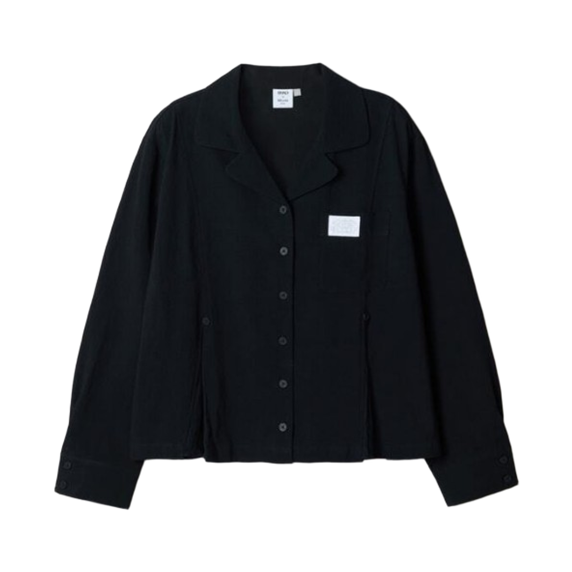 (W) 스파오 x 미세키 서울 롱슬리브 파자마 블랙((W) Spao x Miseki seoul Long Sleeve Pajama Black) - 2