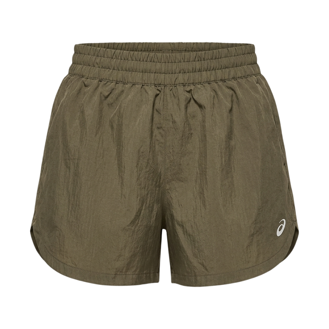 (W) 아식스 나기노 러닝 어저스터블 4인치 쇼츠 다크 올리브((W) Asics Nagino Running Adjustable 4-Inch Shorts Dark Olive)