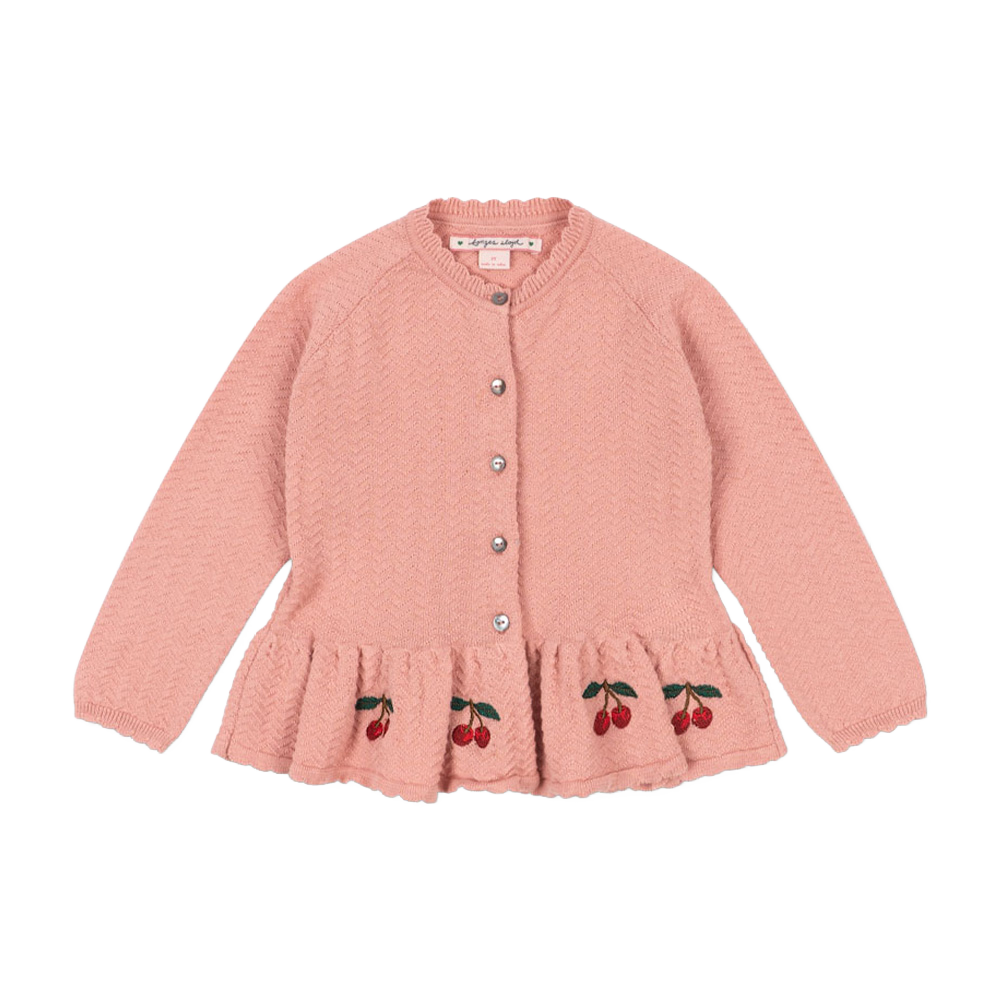 콩제슬래드 사이프러스 가디건 체리(Konges Sløjd Cypres Cardigan Gots Rosette)